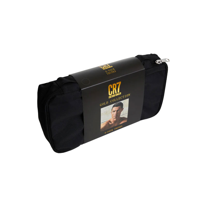 CR7 Underwear - Cristiano Ronaldo Gold Collection Ανδρικά Boxer σε Travel Zip Bag - Σετ 5 Τμχ.