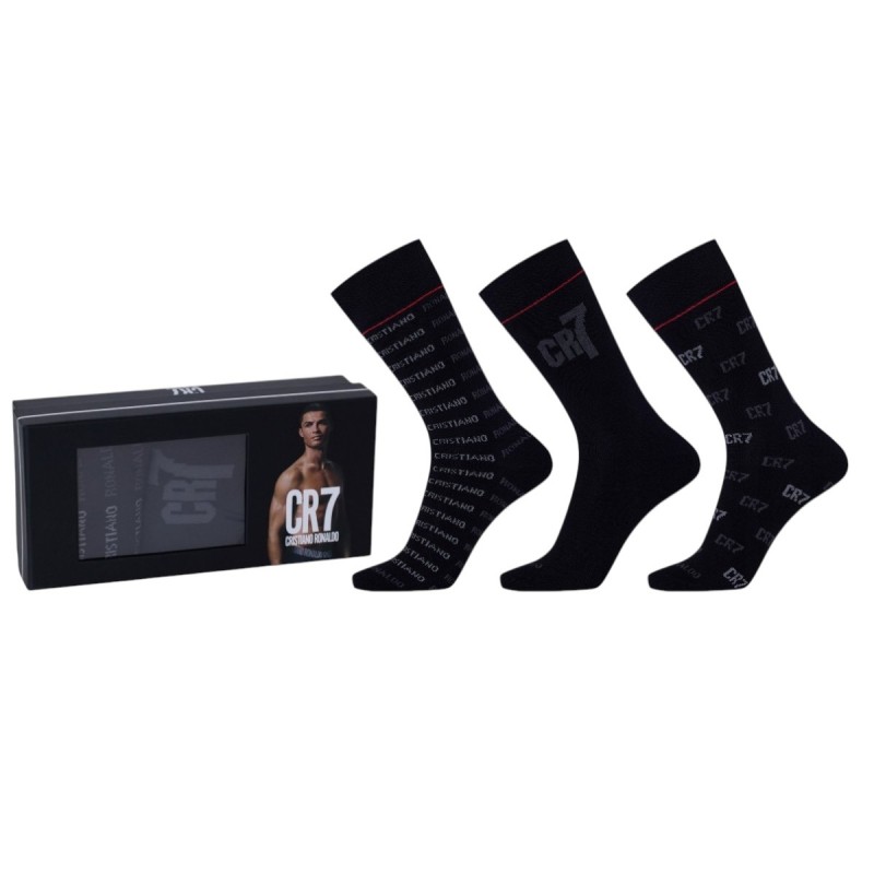 CR7 Underwear - Cristiano Ronaldo's Socks Collection Gift Box Ανδρικές Κάλτσες σε Κουτί Δώρου - Σετ 3 Τμχ.