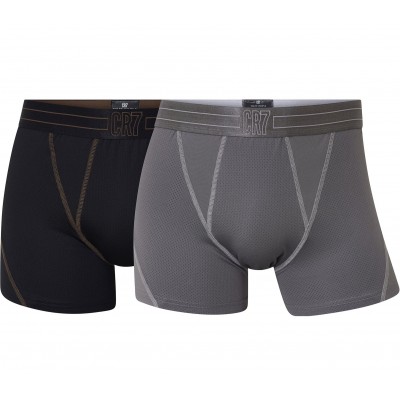 CR7 Underwear - Cristiano Ronaldo Ανδρικό Boxer Σετ 2 τεμαχίων - Trunk Microfibre Mesh