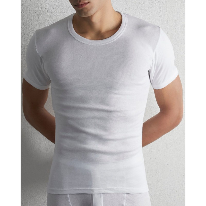 Anatolia - Ανδρικό Φανελάκι Κοντό Μανίκι Ανοιχτή Λαιμόκοψη Συσκευασία 2 Τεμαχίων Μέγεθος 6