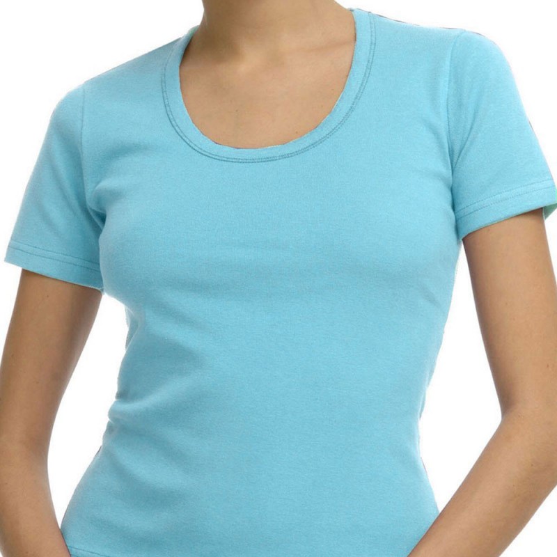 Helios Γυναικεία Μπλούζα Κοντό Μανίκι Ανοικτός Λαιμός