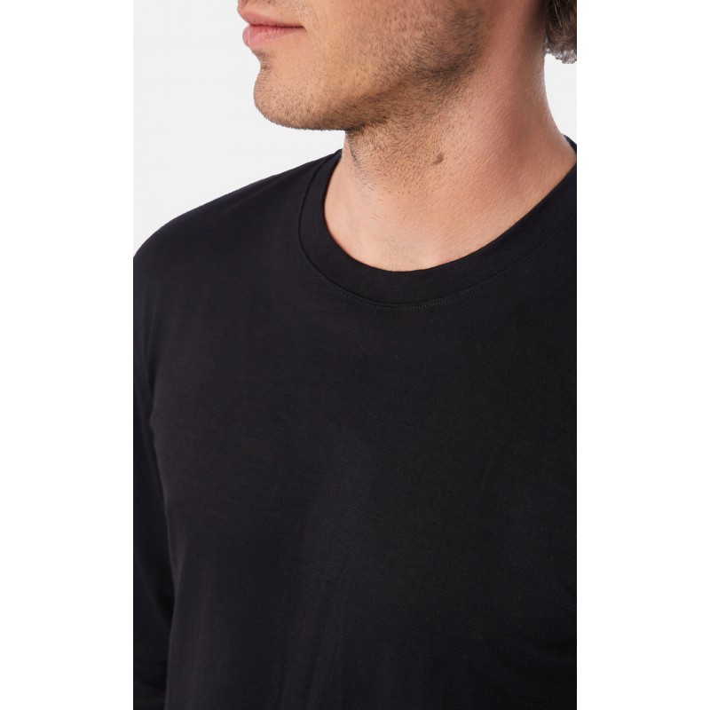 Minerva - Ανδρική Μάλλινη Φανέλα Μακρυμάνικη Fine Merino Wool - (Large)