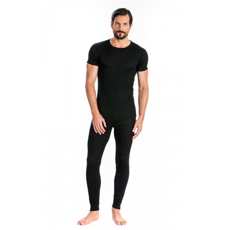 Minerva - Ανδρική Μπλούζα Thermal Ισοθερμική Κοντομάνικη με Ανοιχτή Λαιμόκοψη