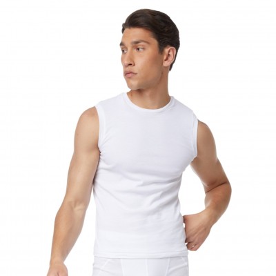 Minerva - Ανδρική Αμάνικη Βαμβακερή Φανέλα Σετ 2 Τεμαχίων Comfort 2