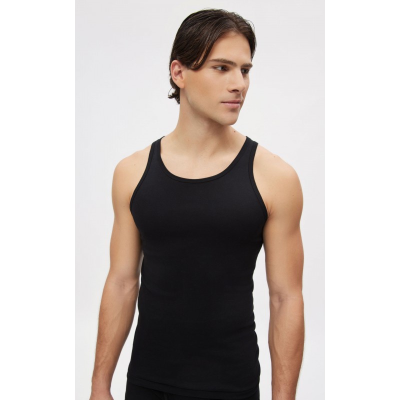 Minerva - Ανδρική Αμάνικη Βαμβακερή Φανέλα Σετ 2 Τεμαχίων Comfort 2