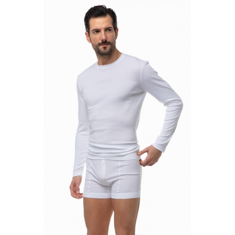 Minerva - Classic Ανδρική Μακρυμάνικη Φανέλα Κλειστή Λαιμόκοψη (XLarge-3XLarge)