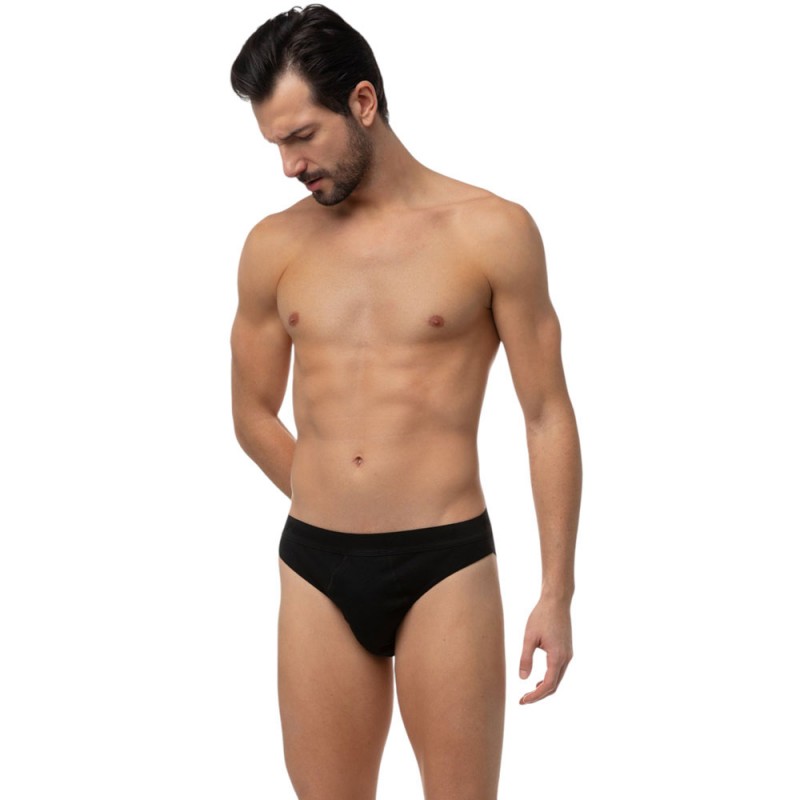 Minerva - Ανδρικό Σλιπ Brazil με Εξωτερικό Λάστιχο Forward 2ΤΕΜ