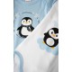 Minerva - Βρεφικό Φορμάκι Μακρυμάνικο Cute Penguin (78-98 cm - 6-36 μηνών) Συσκευασία 2 Τεμαχίων