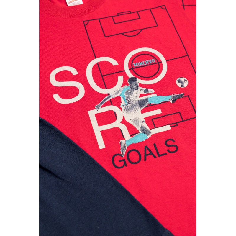 Minerva Παιδική Πυτζάμα για Αγόρι - Score (4-10 ετών)