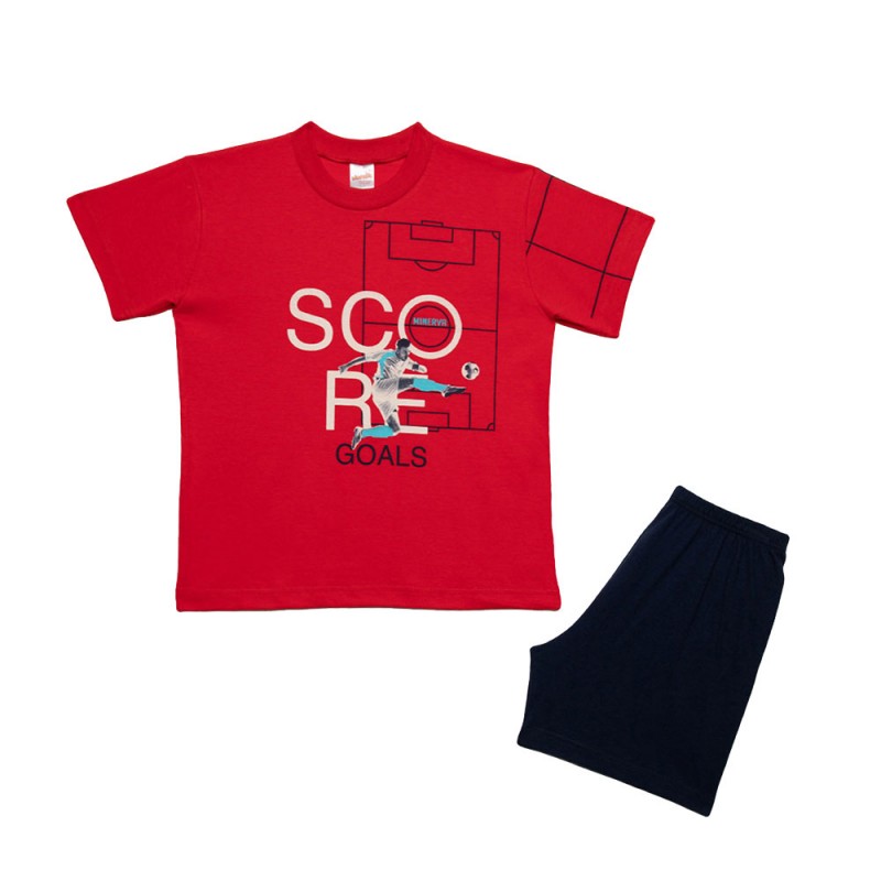 Minerva Παιδική Πυτζάμα για Αγόρι - Score (4-10 ετών)