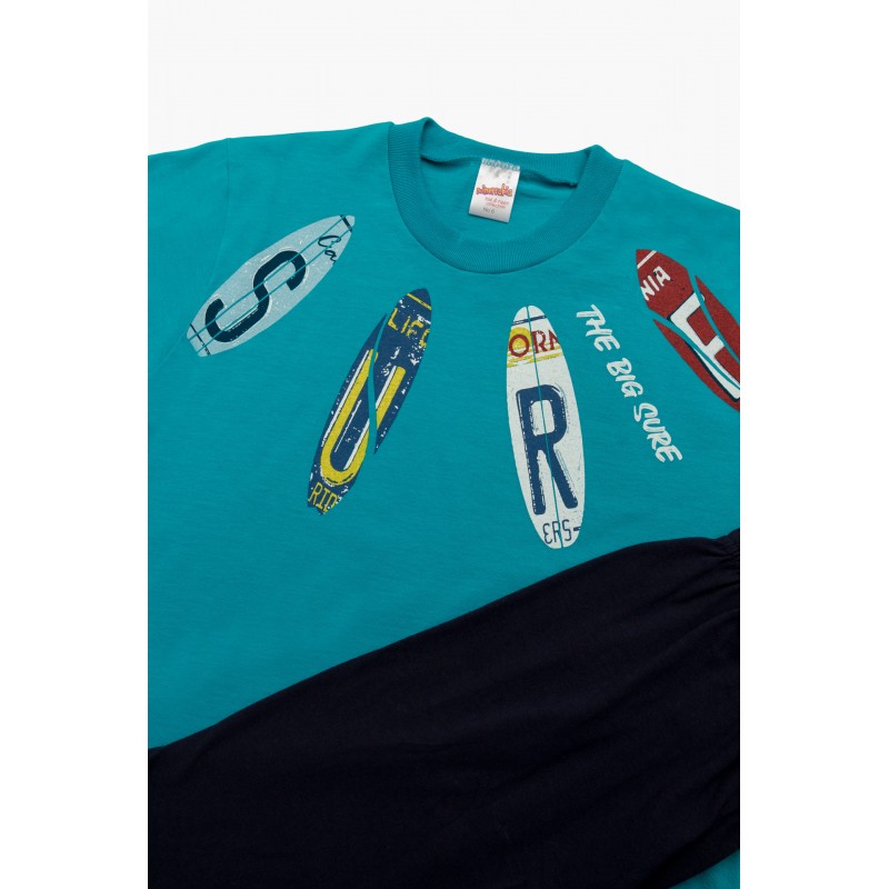 Minerva - Εφηβική Πυτζάμα Κοντομάνικη για Αγόρι Surf (12 έως 16 ετών)