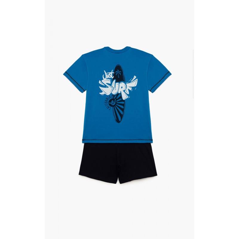 Minerva - Εφηβική Πυτζάμα για Αγόρι Κοντομάνικη Surf (12 έως 16 ετών)