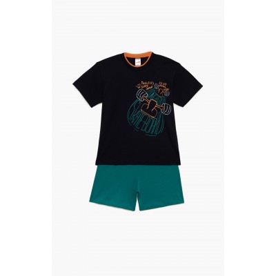 Minerva - Εφηβική Πυτζάμα για Αγόρι Κοντομάνικη Skate Show (12 έως 16 ετών)