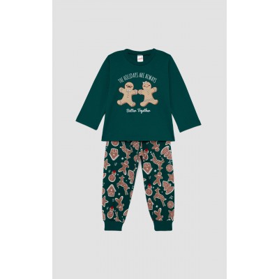 Minerva - Βρεφική Χριστουγεννιάτικη Πυτζάμα Unisex X-mas Biscuits (1-4 ετών)