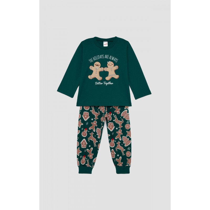 Minerva - Βρεφική Χριστουγεννιάτικη Πυτζάμα Unisex X-mas Biscuits (1-4 ετών)