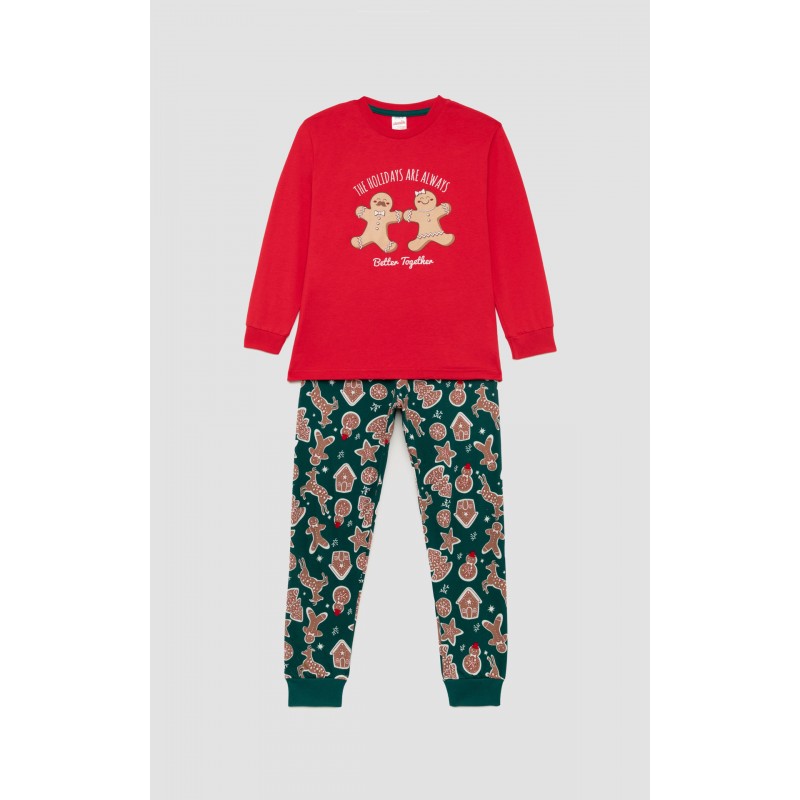 Minerva - Παιδική Χριστουγεννιάτικη Πυτζάμα Unisex X-mas Biscuits (4 έως 10 ετών) Minerva - Παιδική Χριστουγεννιάτικη Πυτζάμα Unisex X-mas Biscuits (4 έως 10 ετών)