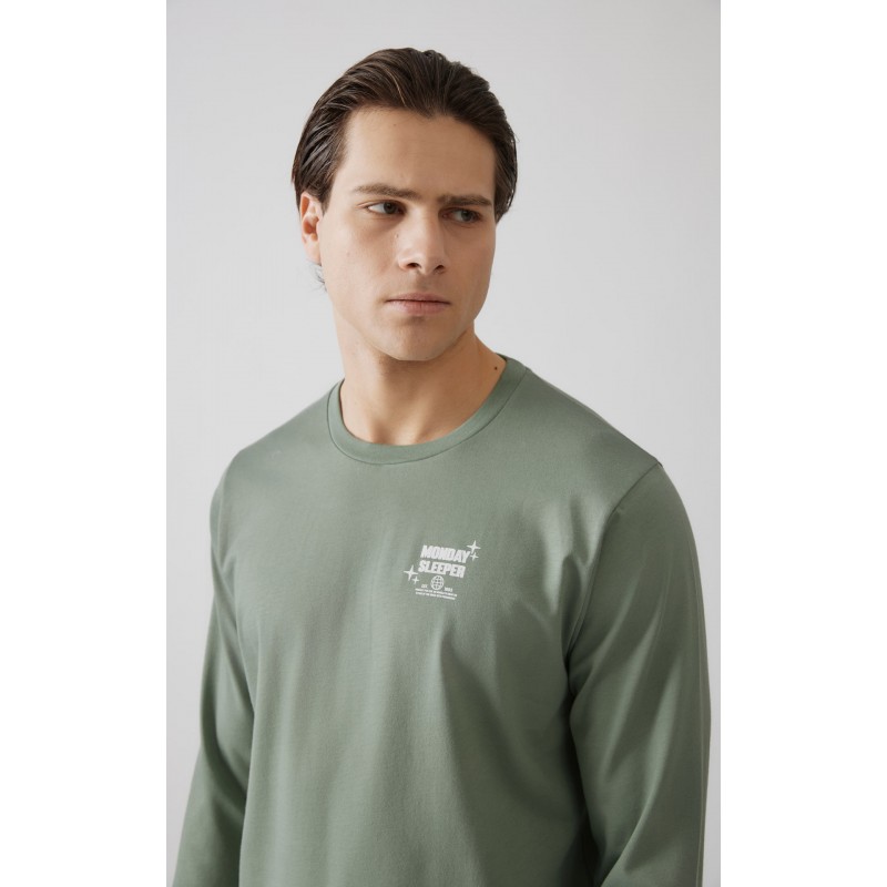Minerva - Ανδρική Χειμερινή Πυτζάμα MONDAY Plus Size 3XL Minerva - Ανδρική Χειμερινή Πυτζάμα MONDAY Plus Size 3XL
