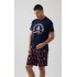 Minerva - Ανδρική Καλοκαιρινή Πυτζάμα Boxing Plus Size 3XL