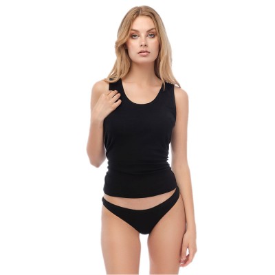 Minerva - Γυναικείο Αμάνικο Φανελάκι Mάλλινο Merinos - XLarge