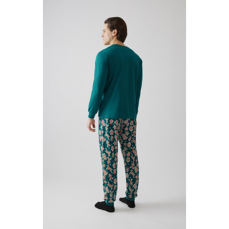 Minerva - Unisex Χειμερινή Χριστουγεννιάτικη Πυτζάμα X-MAS BISCUIT Plus Size 3XL