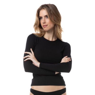 Minerva - Fimelle TENCEL™ Γυναικεία Μακρυμάνικη Μπλούζα με Στρογγυλή Λαιμόκοψη Modal