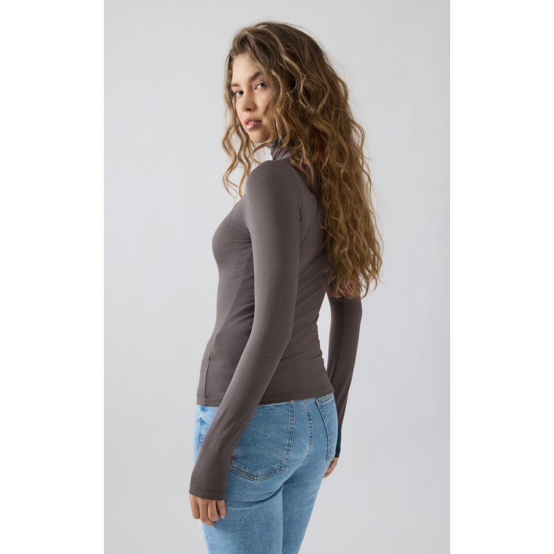 Minerva - Fimelle TENCEL™ Modal Γυναικεία Ζιβάγκο Μακρυμάνικη Μπλούζα