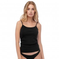 Minerva Γυναικείο Φανελάκι Αμάνικο Μπριτέλα με Σατέν Ρέλι 2τμχ