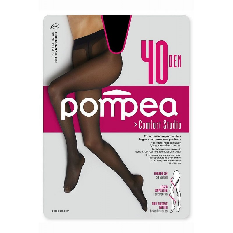 Pompea - CL 40 Studio Γυναικείο Ελαστικό Διάφανο Ματ Καλσόν Ελαφριάς Σταδιακής Συμπίεσης