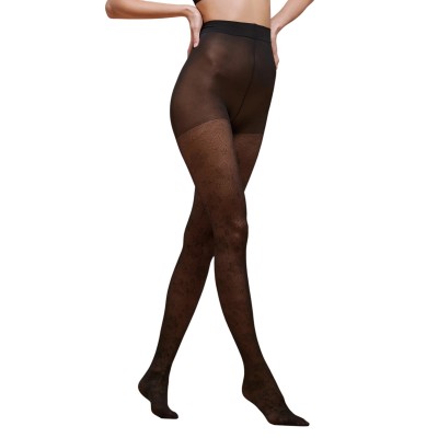 Pompea - CL Ambra Γυναικείo Διάφανο Ελαστικό Καλσόν 30Den με Floral Δαντέλα και Διάφανη Μύτη