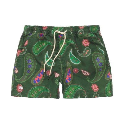 OAS - Ανδρικό Μαγιό Βερμούδα - Green Paisley Swim Shorts
