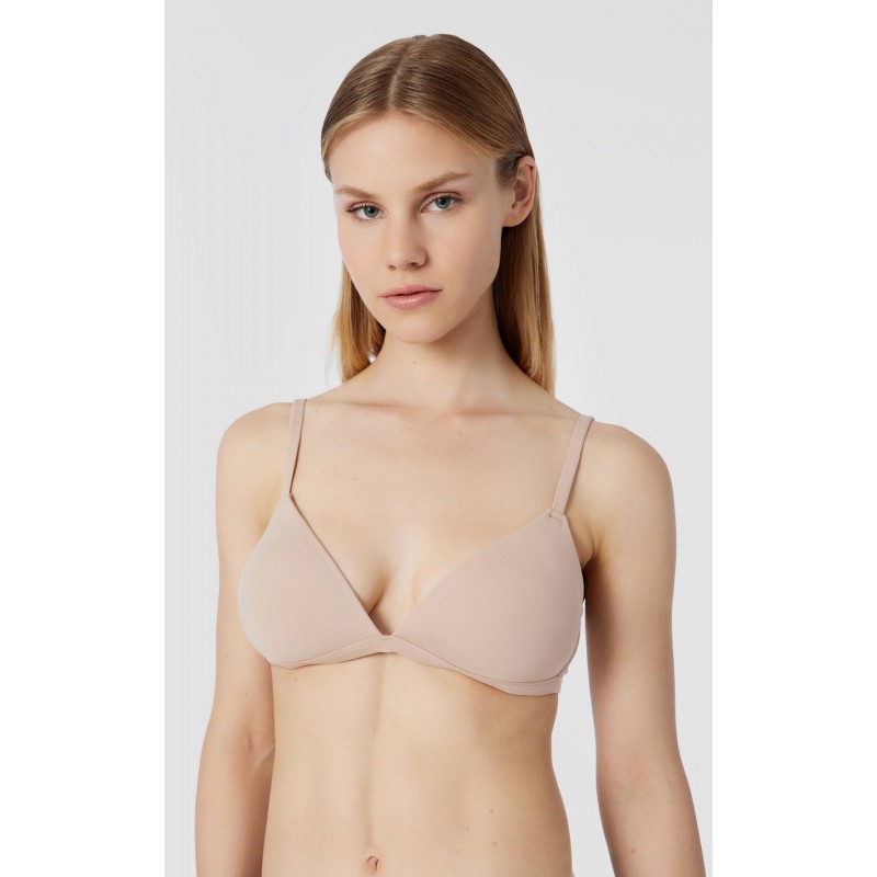 Minerva - Γυναικείο Σουτιέν Τριγωνικό Push Up Χωρίς Μπανέλα