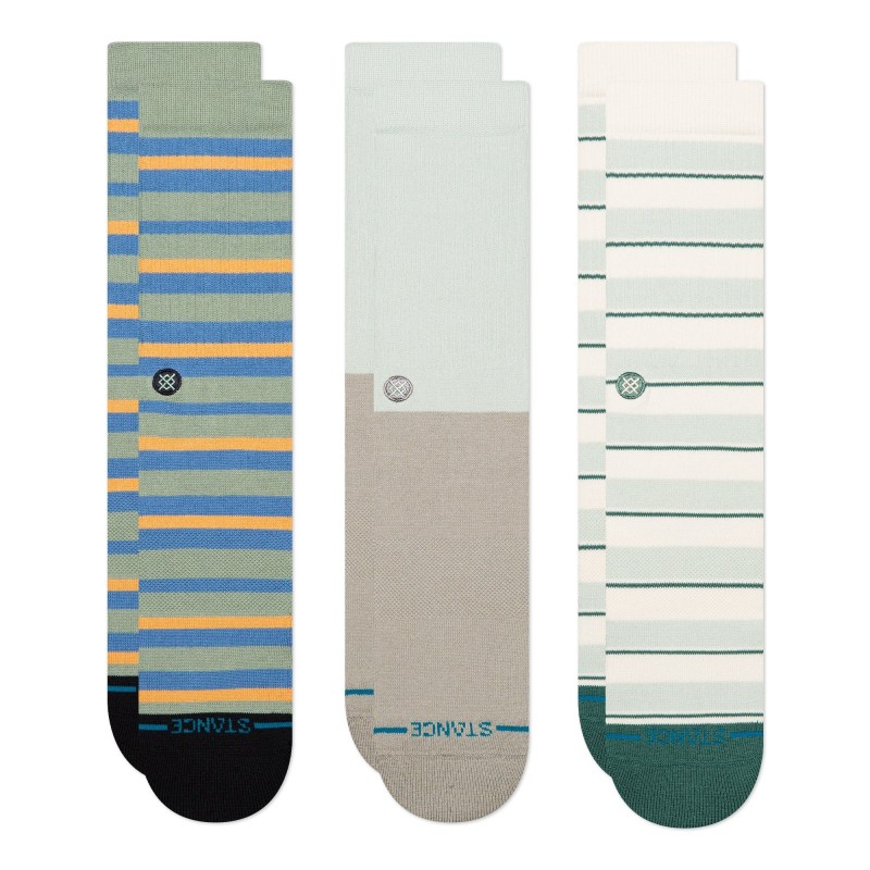 STANCE - UNISEX ΚΑΛΤΣΕΣ PREP STRIPE CREW SOCK 3 PACK