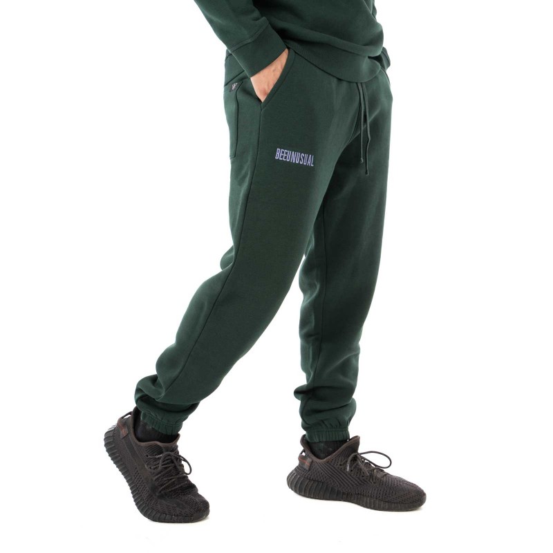 BEE UNUSUAL - Ανδρικό Παντελόνι/Φόρμα Monochrome Sweatpants Forest Green