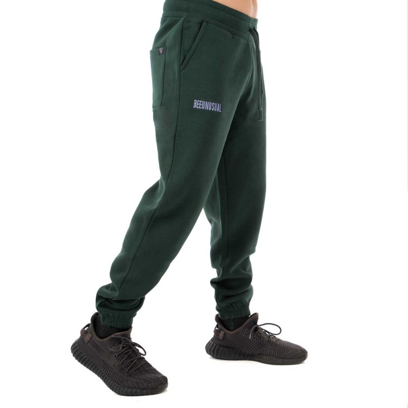 BEE UNUSUAL - Ανδρικό Παντελόνι/Φόρμα Monochrome Sweatpants Forest Green