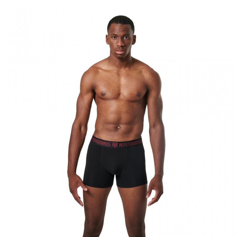 ANTETOKOUNBROS - Ανδρικά Εσώρουχα Boxer 2-Pack Μαύρο
