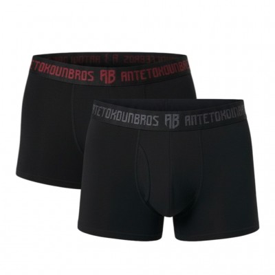 ANTETOKOUNBROS - Ανδρικά Εσώρουχα Boxer 2-Pack Μαύρο