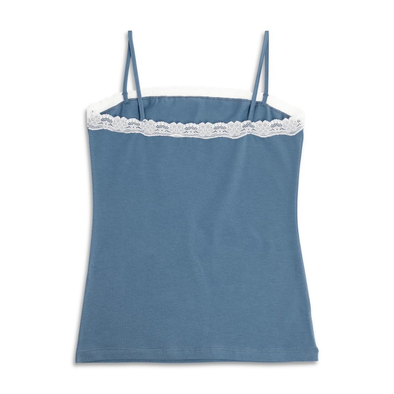 Cotonella - Γυναικείο Φανελάκι με Τιράντα Μπριτέλα και Δαντέλα