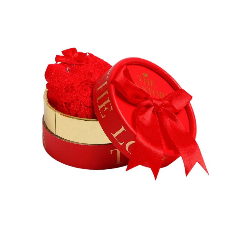 ADMAS - Γυναικείο Σλιπ Tanga Puntilla Christmas Gift Box