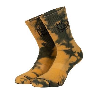 BEE UNUSUAL - Tie Dye socks Yellow- Khaki