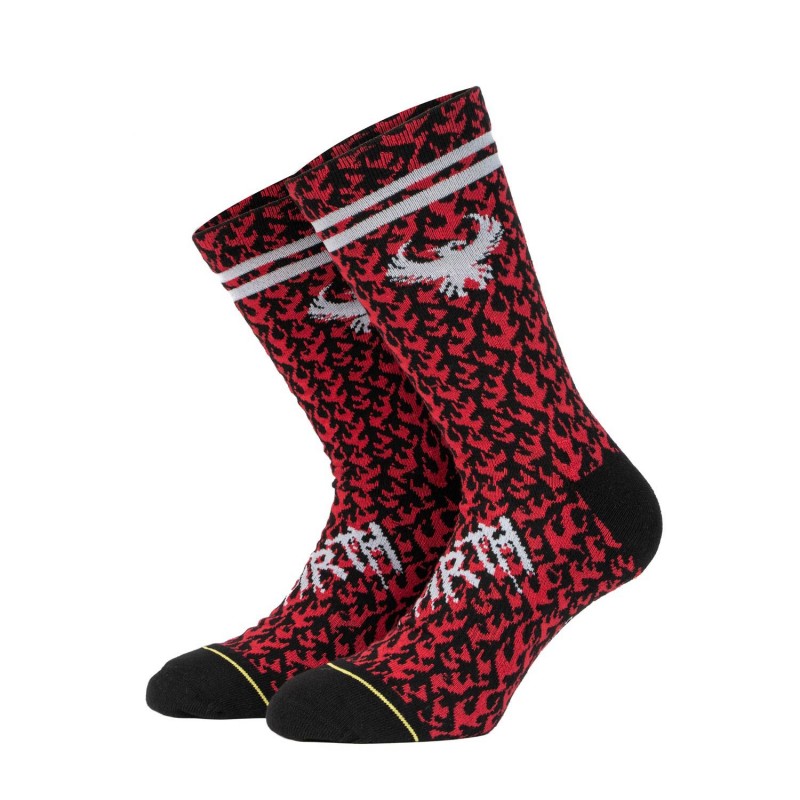BEE UNUSUAL - “Rebirth” Phoenix red socks