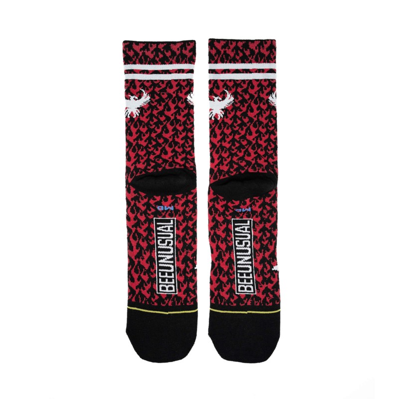 BEE UNUSUAL - “Rebirth” Phoenix red socks