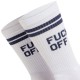 BEE UNUSUAL - “Fuck Off” White Future Dusk Socks