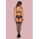 Obsessive - Allastia Set Bra and Panties with Garters