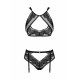 Obsessive - Allastia Set Bra and Panties with Garters