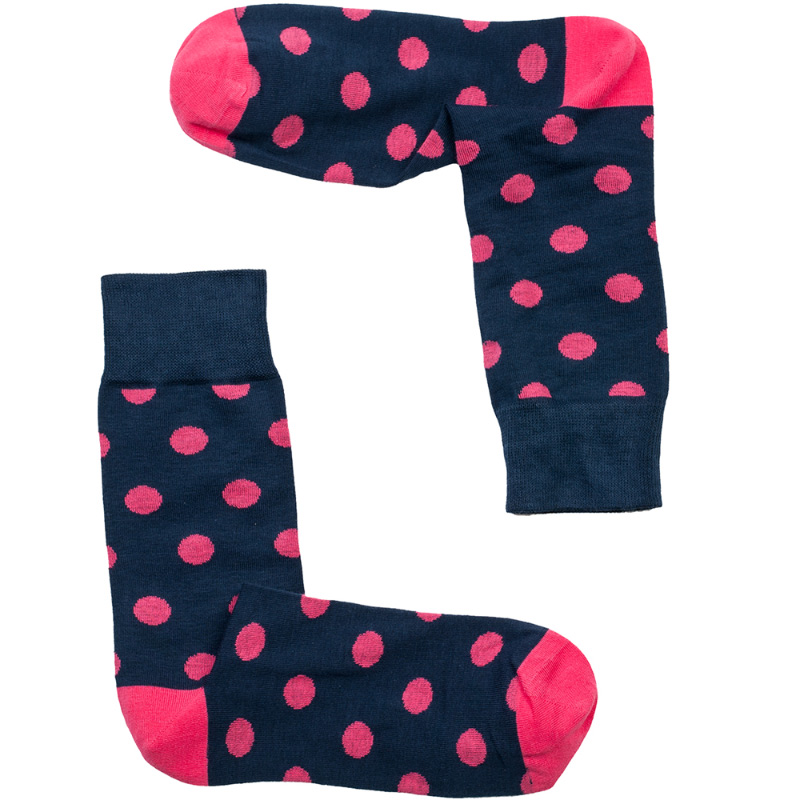 Banana Socks Fashion Πουά - Μπλε/Ροζ