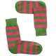 Banana Socks Fashion Ριγέ - Πράσινο/Ροζ