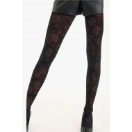 MURA - Γυναικείο Καλσόν Devore Micro 50Den με Σχέδιο