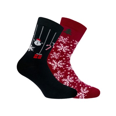 WALK - Γυναικεία Κάλτσα Bamboo με Σχέδιο - Christmas Gift Box 2 Ζεύγη