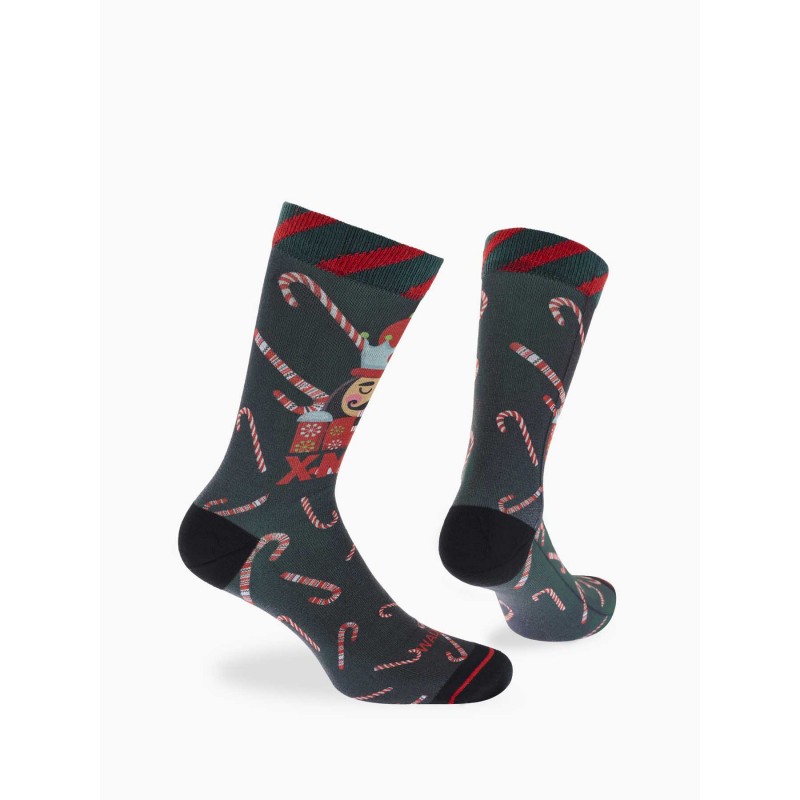 WALK - Unisex Κάλτσες Bamboo Printed σε Χριστουγεννιάτικο Στολίδι