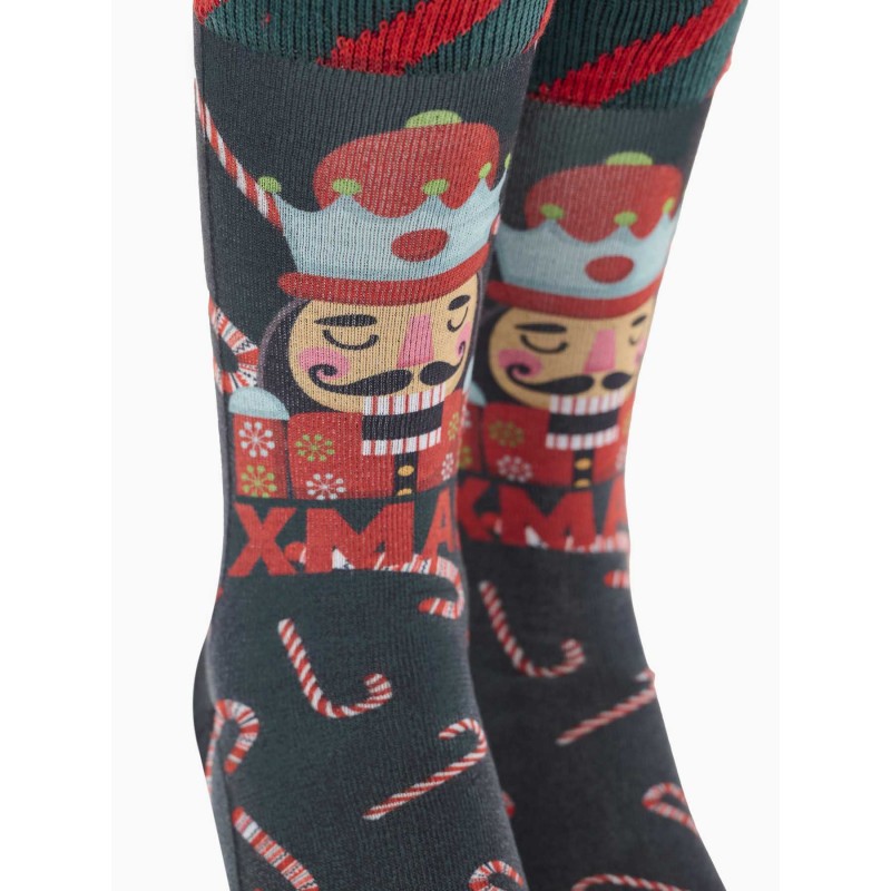 WALK - Unisex Κάλτσες Bamboo Printed σε Χριστουγεννιάτικο Στολίδι